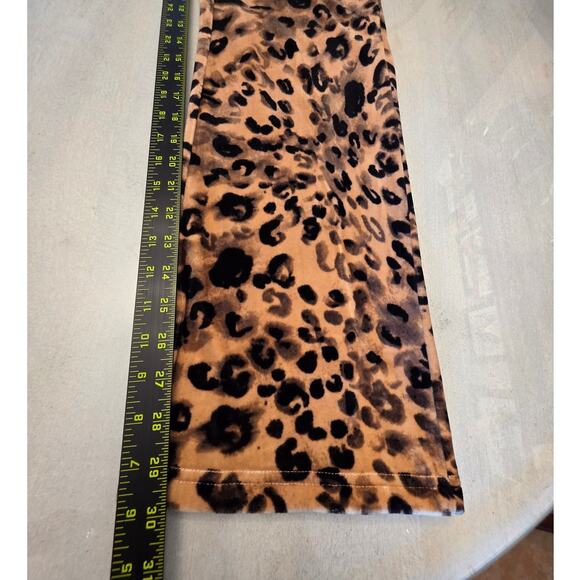 Juicy Couture Velour Leopard Animal Print Straight Leg Lounge Pants SZ Small - Picture 7 of 7